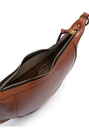 Brown Calf Leather Oskan Moon Shoulder Bag ISABEL MARANT | PP0001FAA1C01M50CO